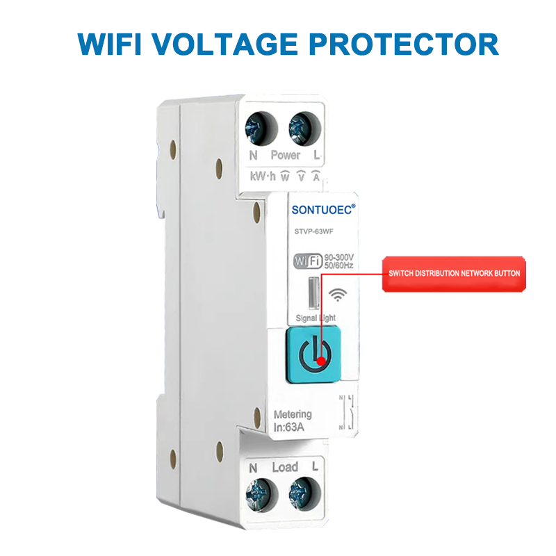 Intelligent jernbanetype wifi spenningsbeskytter