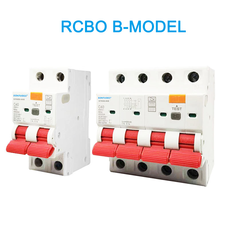 RCBO B Model 2p 4p Reststrømbryter