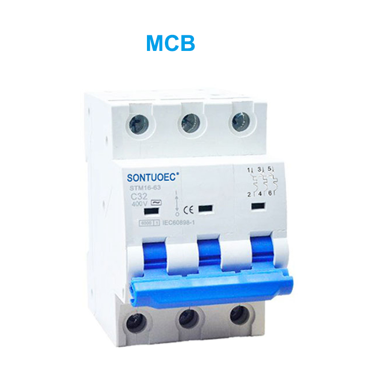STM16-63 Miniatyrkretsbryter 6ka 1p 2p 3p 4p 16a 230/400V MCB