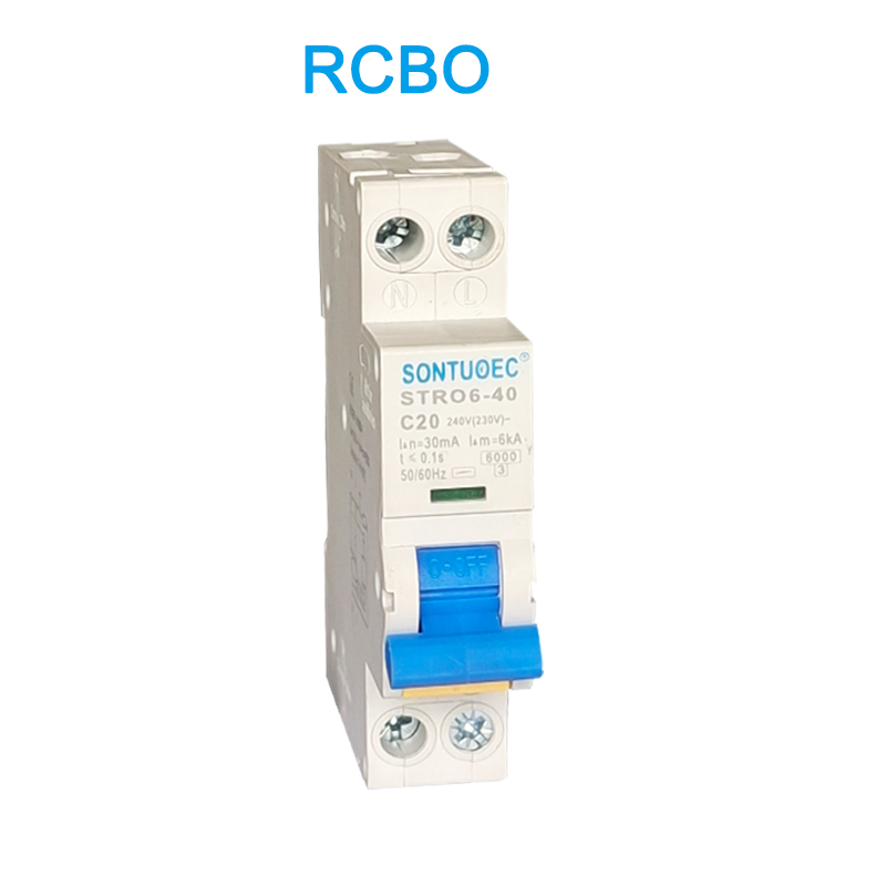 STRO6-40 Circuit Breaker Din Rail Type Installation RCBO